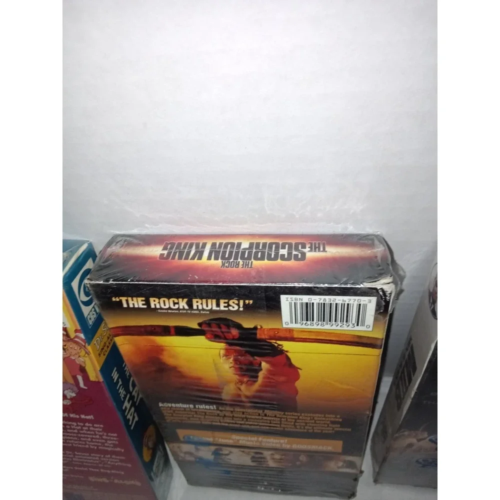 Lot of 3 Sealed VHS – The Scorpion King Mib2 , The Cat In Th Hat